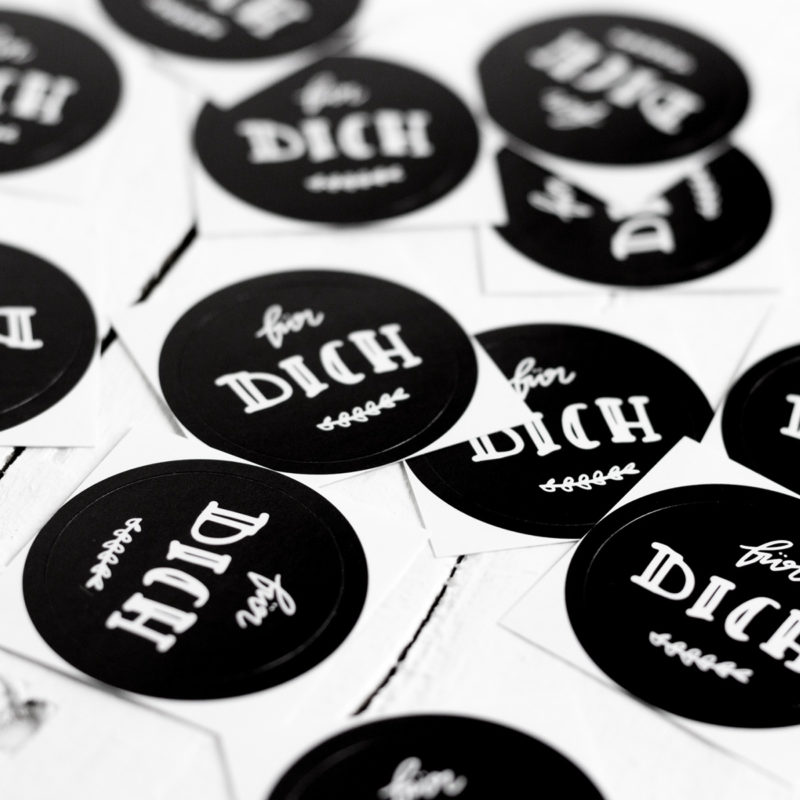 10x Sticker "Für Dich" klein – Bild 2