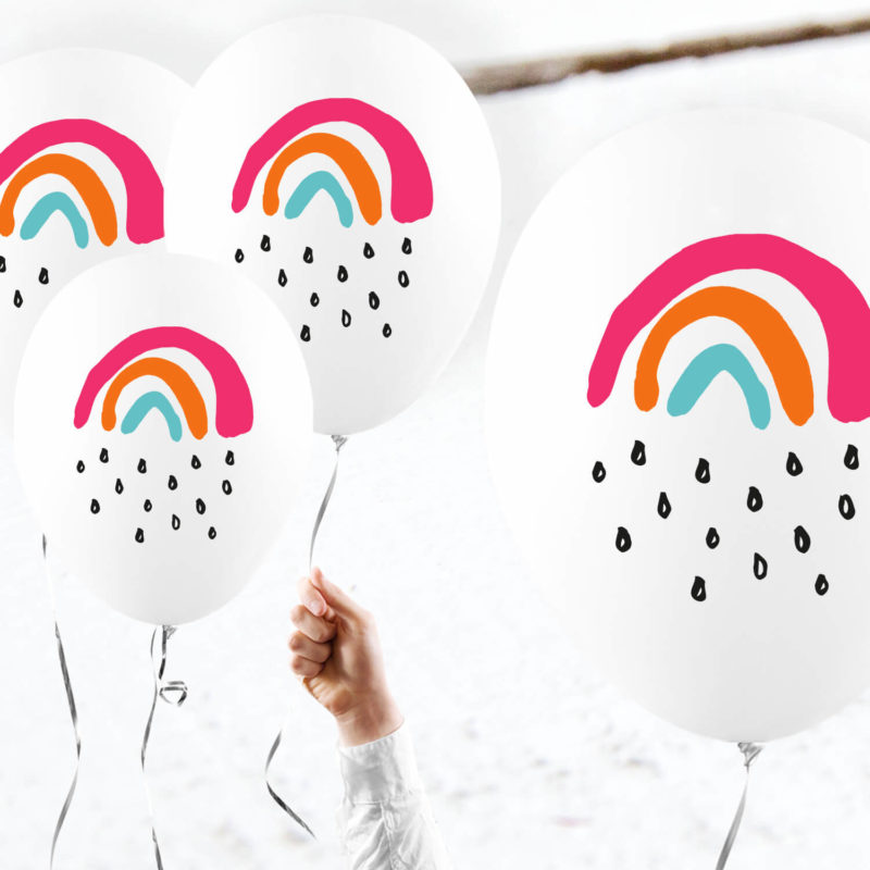 Kleiner Regenbogen Luftballon