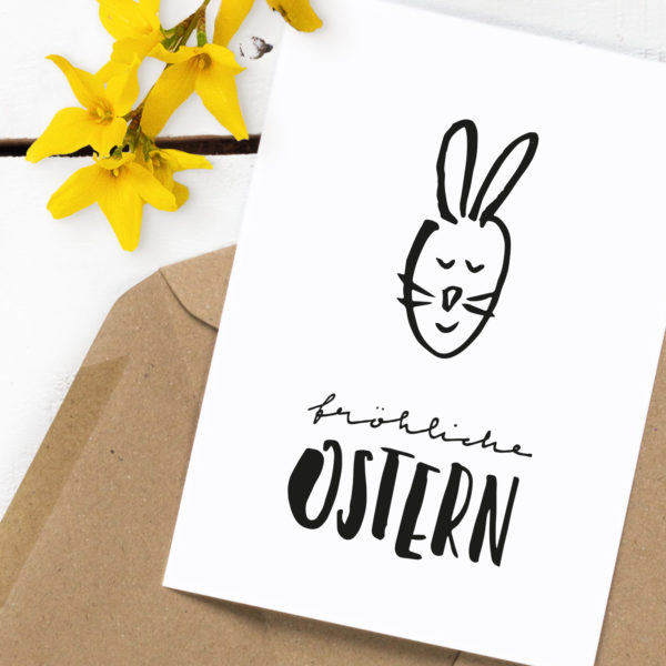Postkarte "Fröhliche Ostern" Kleine Papeterie