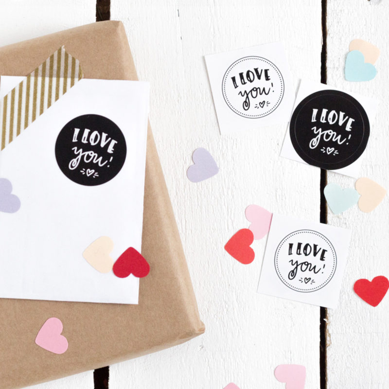 20x Sticker "I love you" – Bild 2