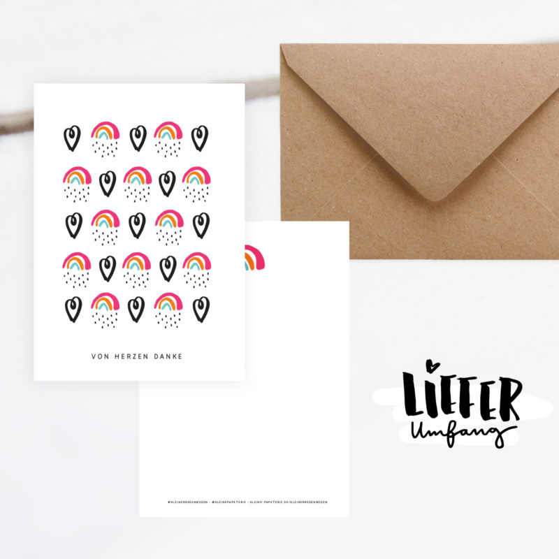 Postkarte "Von Herzen Danke" – Bild 2