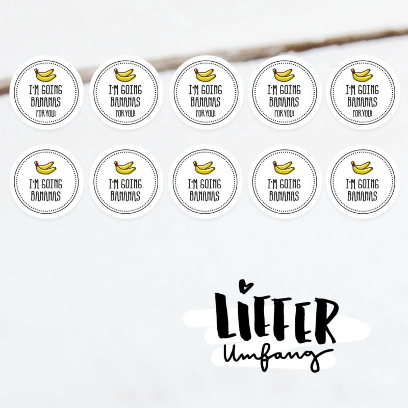 10x Sticker "Going bananas" – Bild 3