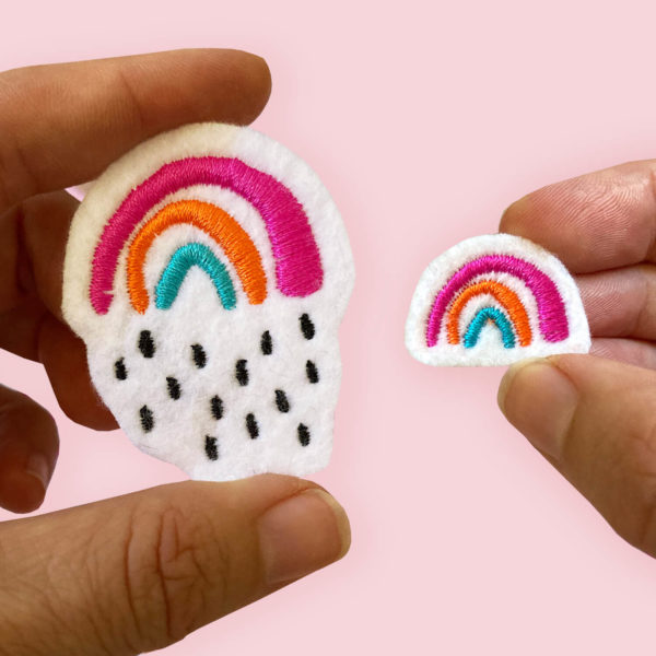 Bügelflicken Kleiner Regenbogen als cooles Accessoire zum Aufbügeln für eure Kleidung