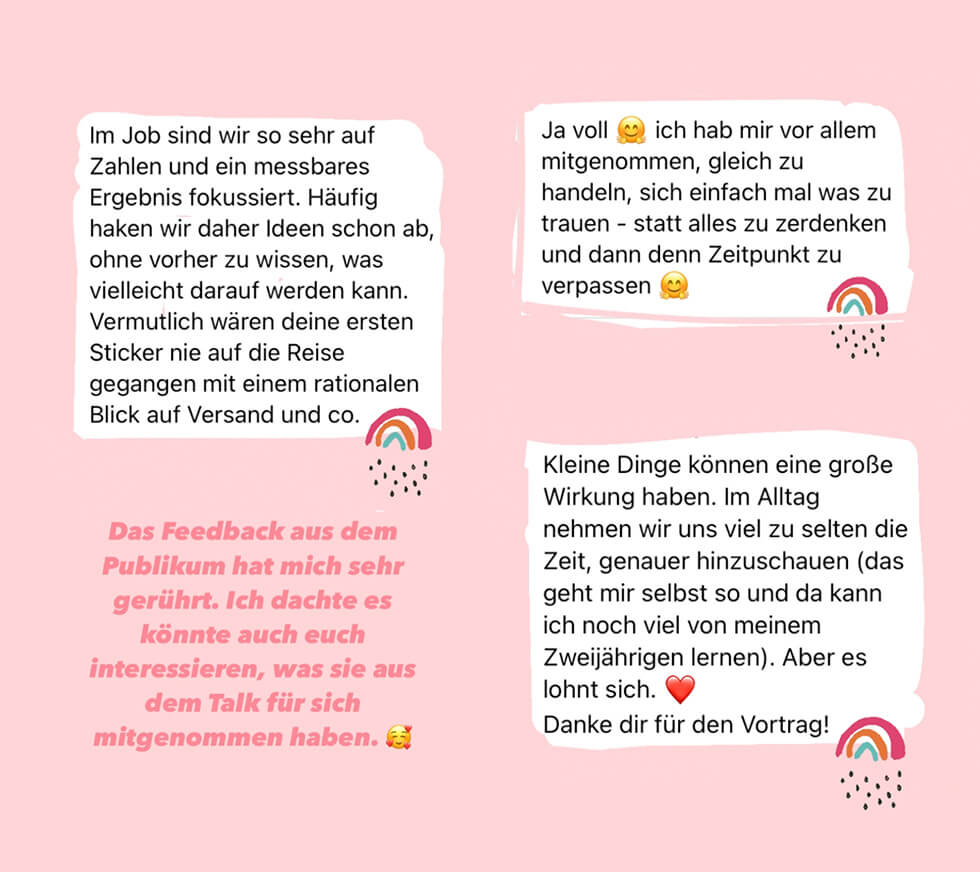 Feedback allsocial Talk Kleiner Regenbogen Case "Sozial Viral"