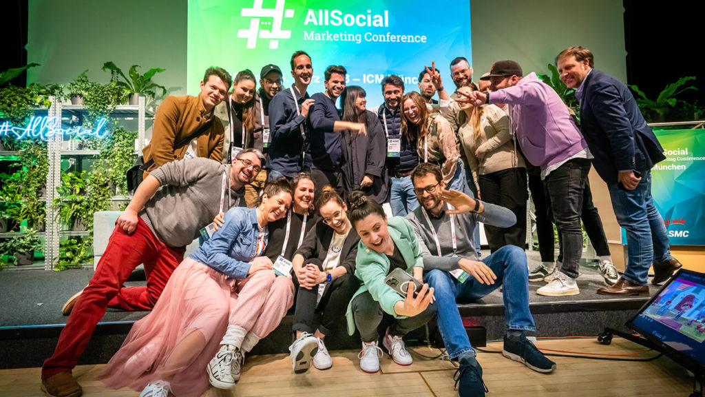 allsocial Konferenz München 2023 mit allen Speaker*innen von Tag 1