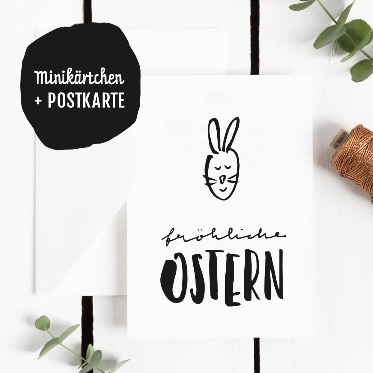 freebie-postkarte-minikarten-froehliche-ostern-kleine-papeterie Kostenloses PDF mit Osterkarten und Geschenkanhängern zum selber Ausdrucken